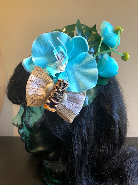 Tiki Hair Flowers- This wonderful hair clip adds a splash of color to any  outfit.